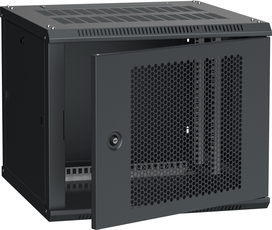 Шкаф LINEA W 6U 600x600 мм дверь перфорированная RAL9005