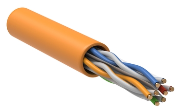 Витая пара U/UTP кат.6 4x2х23AWG solid LSZH 305м оранжевый ITK