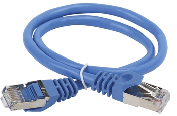 Патч-корд категория 5е ftp 0.5м PVC синий