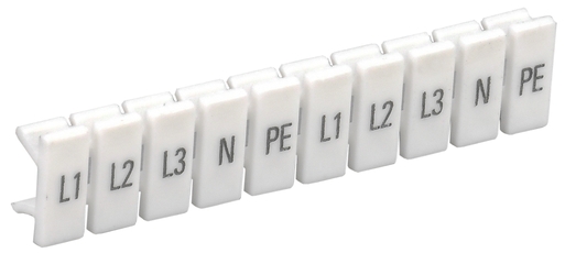 Маркеры для КПИ-1,5мм2 с символами ''L1, L2, L3, N, PE''