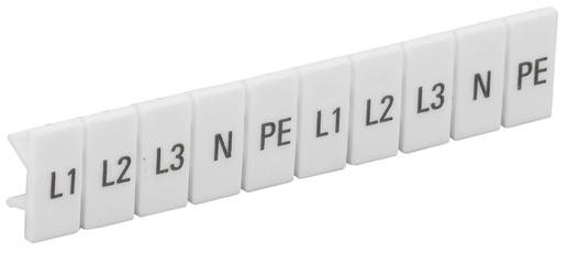 Маркеры для КПИ-2,5мм2 с символами ''L1, L2, L3, N, PE''