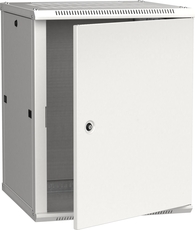 Шкаф настенный 19' LINEA W 15U 600x600мм металлическая дверь RAL7035