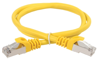 Патч-корд ITK категория 5е FTP 0.5м PVC желтый