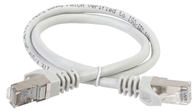 Патч-корд ITK категория 5е FTP 0.5м PVC серый