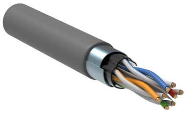 Витая пара F/UTP кат.6 4 пары 23 AWG solid 305м PVC серый ITK