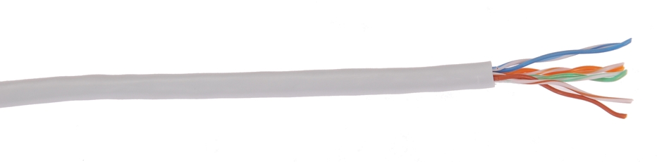 Витая пара ШПД U/UTP кат.5е 4 пары 24 AWG PVC 305м серый ITK