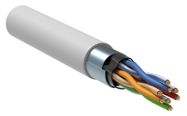 ITK Каб. в. п. F/UTP кат. 5E 4x2х24AWG solid LSZH 305м бел.