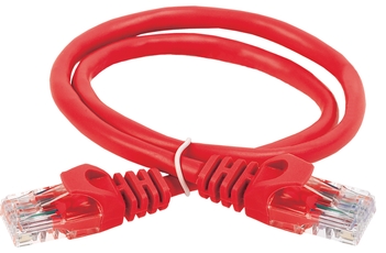 ITK Коммутационный шнур кат. 6 UTP PVC 10м красный