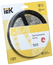 Лента LED 5м  блистер  LSR-5050WW30-7,2-IP20-12V IEK