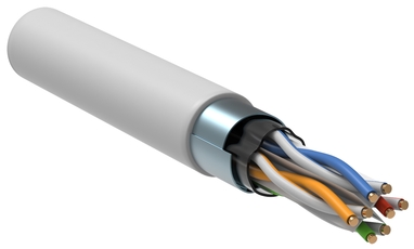 ITK Каб. в. п. F/UTP кат. 6 4х2х23AWG solid LSZH 305м бел.