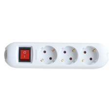 Колодка 3GS-SMART трехместная с выключателем 16А с заземлением 5430 | 4690612010489 | IN HOME