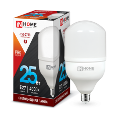 Лампа светодиодная LED-HP-PRO 25Вт 230В E27 4000К 2250Лм | 4690612031057 | IN HOME