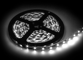 Лента светодиодная LS 28CW-60/33 60LED 4.8Вт/м 12В IP33 холодный белый 6000K | 4690612023090 | IN HOME