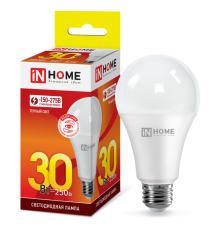 Лампа светодиодная LED-A70-VC 30Вт 230В Е27 3000К 2700Лм | 4690612024127 | IN HOME