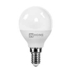 Лампа светодиодная LED-ШАР-VC 6Вт 230В Е14 4000К 540Лм | 4690612020518 | IN HOME