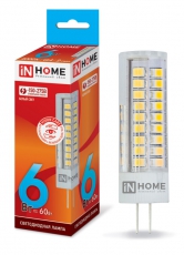 Лампа светодиодная LED-JCD-VC 6Вт 230В G4 4000К 540Лм | 4690612028613 | IN HOME