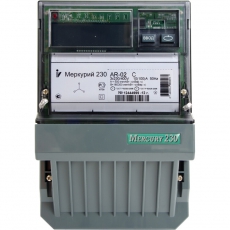 Счетчик Меркурий 230 AR-01 R 5-60А/400В (1 тар.) ЖКИ (монт. пл.)