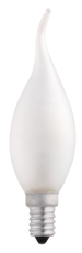 Лампа накаливания ЛОН 60Вт E14 220В CT35 frosted свеча на ветру | 3321482 | Jazzway