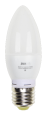 Лампа светодиодная LED 5Вт Е27 220В 4000К PLED- ECO-C37 свеча | 2855329A | Jazzway