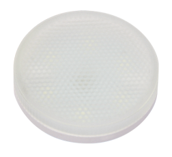 Лампа светодиодная LED 6Вт GX53 220В 3000К PLED- ECO-GX53 FROST таблетка (плоский цилиндр) | 2851987 | Jazzway