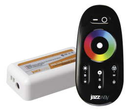 Контроллер для светодиодной ленты LED RGB PRC-4000RF 216/432Вт 12/24В IP20 черный | 1019295 | Jazzway