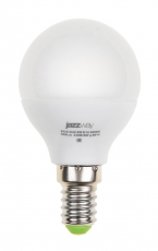 Лампа светодиодная LED 5Вт E14 220В 3000К PLED- ECO-G45 шар | 1036896A | Jazzway