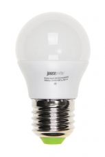 Лампа светодиодная LED 5Вт Е27 220В 3000К PLED- ECO-G45 шар | 1036957A | Jazzway