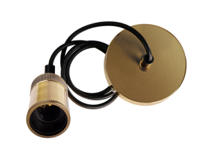 Декоративный патрон с проводом RETRO бронзовый цвет PLC 03 E27 230V/1M ANTIQUE BRONZE | .5039032 | JAZZWAY