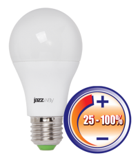 Лампа светодиодная LED 12Вт Е27 220В 3000К PLED- DIM A60 груша | 2855879 | Jazzway