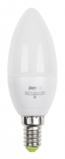 Лампа светодиодная LED 5Вт E14 220В 3000К PLED- ECO-C37 свеча | 1036834A | Jazzway