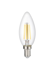 Лампа светодиодная PLED OMNI (филамент) C35 8w E14 4000K CL 230/50 | .5020757 | Jazzway