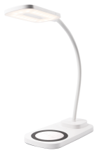 Светильник настольная светодиодная с б/конт. зарядкой PTL 2101-WH PHONE CHARGER/USB 6w 3000К/4000К/6500K | .5033948 | JAZZWAY