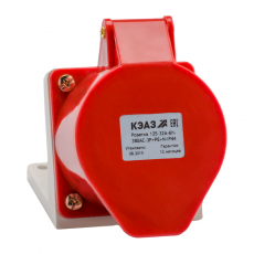 Розетка 125-32А-6h-380AC-3P+PE+N-IP44 | 222757 | КЭАЗ