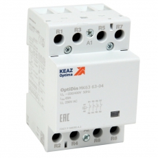 Контактор модульный OptiDin МК63-6304-230AC | 114139 | КЭАЗ