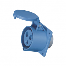 Розетка 313-16А-6h-220AC-2P+PE-IP44 | 229455 | КЭАЗ