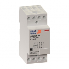 Контактор модульный OptiDin МК63-2520-24AC/DC | 236779 | КЭАЗ
