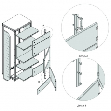 Разделитель горизонтальный внешней модульной системы OptiBox M-800х400 | 259232 | КЭАЗ