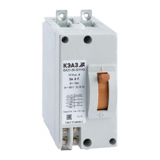 Выключатель автоматический ВА21-29-221110-3,15А-6Iн-440DC-З/П-У3 | 100246 | КЭАЗ