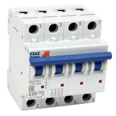 Выключатель автоматический четырехполюсной OptiDin BM63-4ND40-УХЛ3 (Новый) | 260990 | КЭАЗ