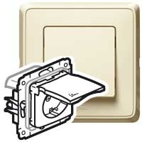 Cariva Сл. кость Розетка с/з IP44 | 773745 | Legrand