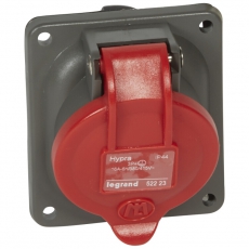 Встраиваемая розетка Hypra - IP 44 - 3К+З - 16 А - пластик | 052223 | Legrand