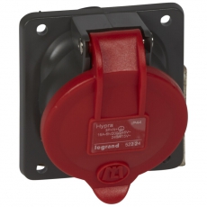 Встраиваемая розетка Hypra - IP 44 - 3К+Н+З - 16 А - пластик | 052224 | Legrand