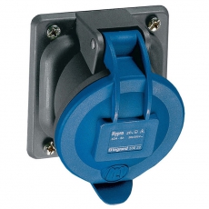 Встраиваемая розетка Hypra - IP 44 - 2К+З - 63 А - пластик | 053622 | Legrand