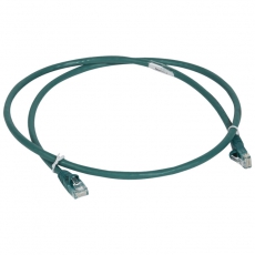 Коммутационный шнур RJ 45 - категория 6 - U/UTP - LSZH - неэкранированный - 5 м - зеленый | 051861 | Legrand