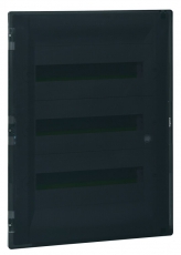 Распределительный щиток Practibox3 скрытого монтажа - IP 40 - IK 07 - 3 рейки - 54 модуля - с клеммниками заземления и нейтрали - прозрачная дверь | 4