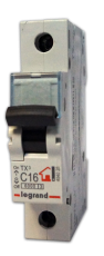 Выключатель автоматический однополюсный TX3 6000 50А C 6кА | 404033 | Legrand
