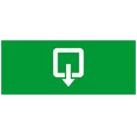 Информационная табличка - для автономных эвакуационных светильников - выход вниз и направо - 310х112 мм | 660868 | Legrand