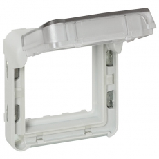 Plexo Адаптер для 2мод. механизмов Mosaic с дымчатой крышкой IP55 | 069580 | Legrand