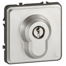 Кнопка с ключом трехпозиционная - Программа Soliroc - 6 A - 230 В - IK 10 - IP 54 | 077875 | Legrand