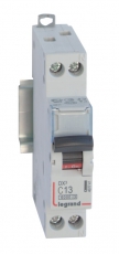 Выключатель автоматический однополюсный (1п+N) DX3 6000 13А C 10кА | 407741 | Legrand